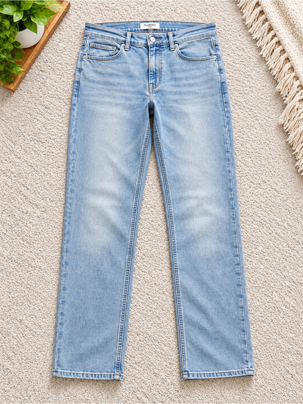 Goodfellow & Co Light Wash Straight Jeans